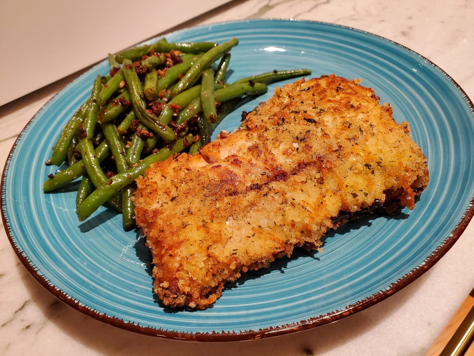 Recipe Panseared ParmesanPanko Rockfish Keila V. Dawson